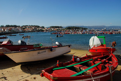 Arousa-Insel Arousa Insel in Galicien