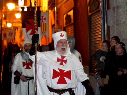 Historisches Fest in Spanien Tempelritter